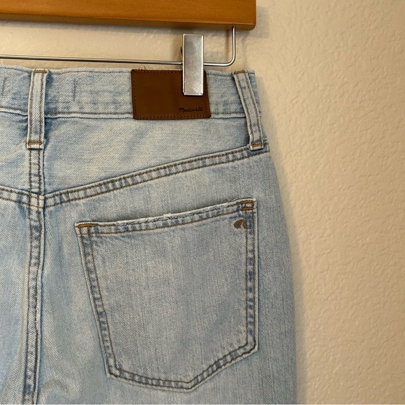 Madewell High Rise Straight Leg Denim The Perfect Vintage Jean in Light Blue, 27 - Picture 5 of 10
